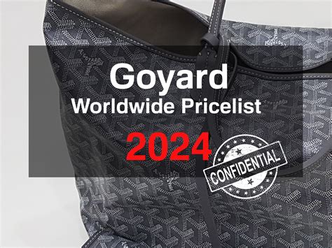 goyard europe price paris|Goyard artois pm price 2024.